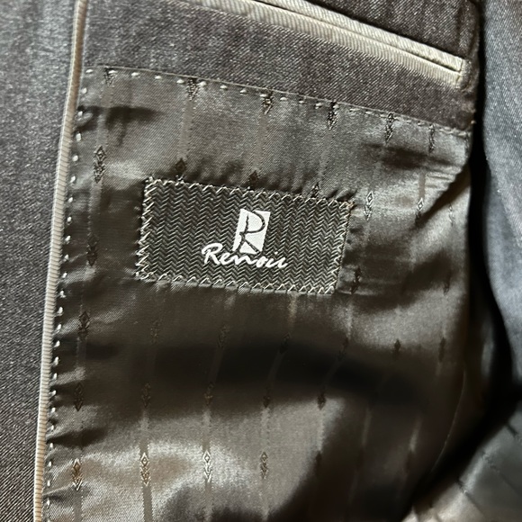 Renoir charcoal suit.  Only worn 3 times - like new. - Picture 2 of 11